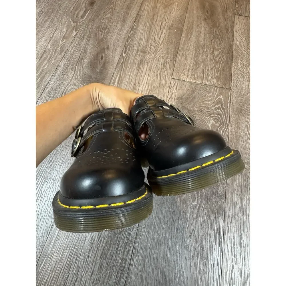 Dr. Martens 12916 Shoes Womens Size 7 Leather Double Strap Mary Jane Flats - Picture 10 of 13